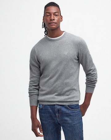 Barbour Pima Cotton Crewneck Sweater - Grey