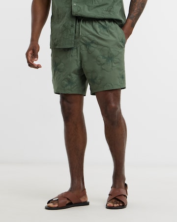 Embroidered Co Ord Swim Shorts