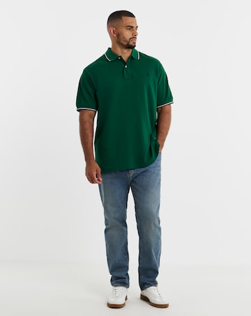 Polo Ralph Lauren Short Sleeve Tipped Polo - Forest Green