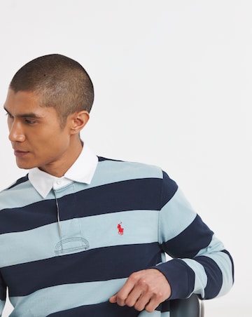 Polo Ralph Lauren Stripe Rugby Shirt - Navy/Blue