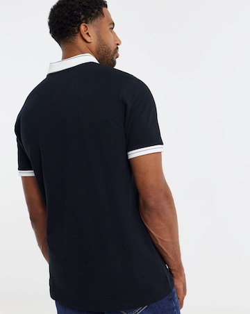 Voi Two Toned Pique Polo Long Length
