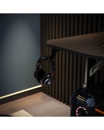 X Rocker Cougar XL 160cm Height Adjustable Gaming Desk with Mousepad - Black