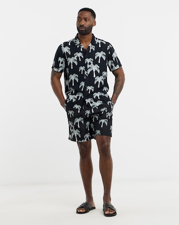 Mono Palm Print Co-ord Shirt