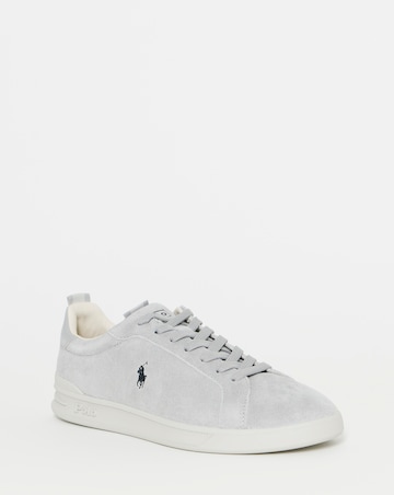 Polo Ralph Lauren Heritage Court Suede Trainer - Soft Grey