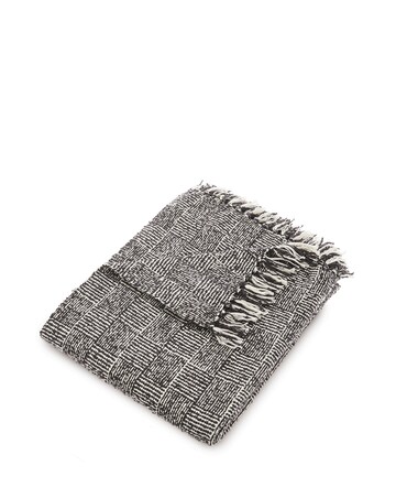 Woven Crosshatch Indoor/Outdoor Throw
