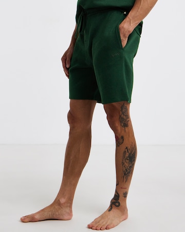 BOSS Waffle Pyjama Shorts - Dark Green