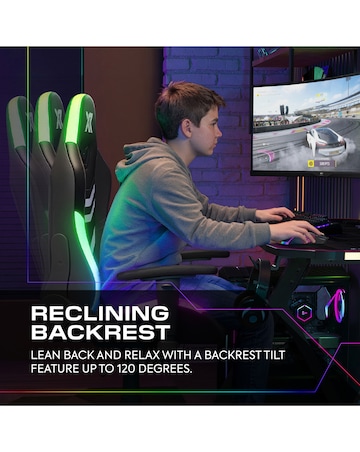 X Rocker Agility Compact PC Gaming Chair for Juniors with Neo Motion SYNC - RGB
