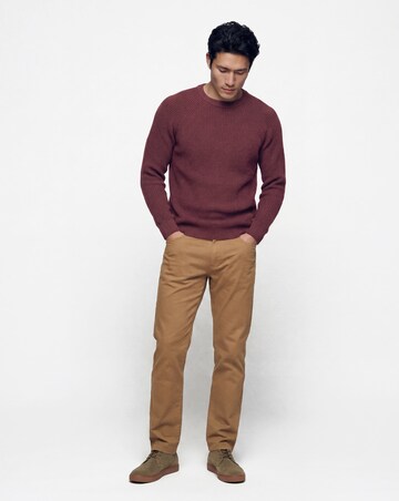 Cotton Twist Crew Neck Knitted Jumper