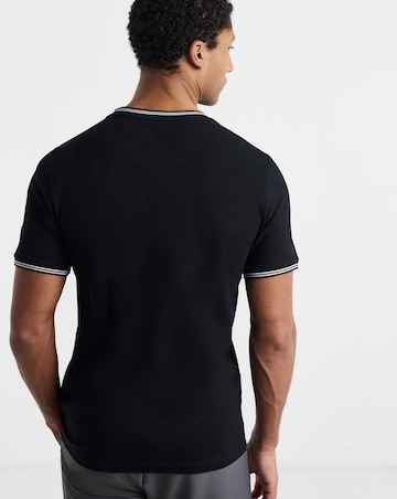 BOSS Short Sleeve Tipped T-Shirt - Black