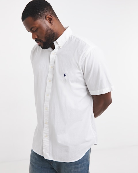 Polo Ralph Lauren Short Sleeve Seersucker Shirt - White