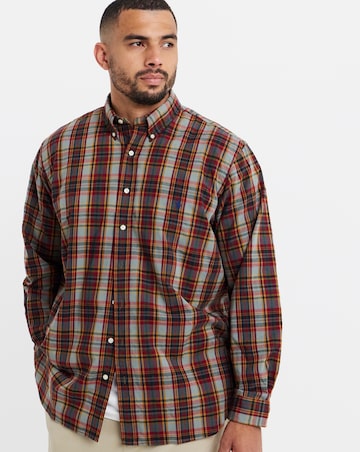 Polo Ralph Lauren Long Sleeve Navy Check Performance Shirt