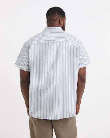 Jack & Jones Chad Striped Oxford Shirt - Blue