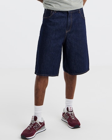 Only & Sons Carl Loose Denim Shorts - Blue