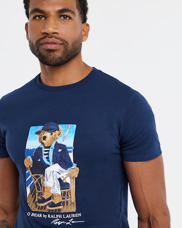 Polo Ralph Lauren Short Sleeve Bear Graphic T-Shirt - Navy