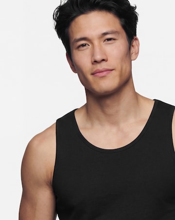 Pure Cotton Vest- Black