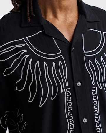 Only & Sons Wright Printed Shirt - Black