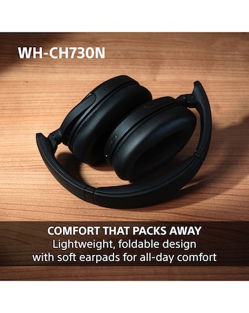 Sony WH-CH730N Wireless Noise Cancelling Over-Ear Headphones - Beige