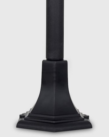 ValueLights Windsor Black Outdoor IP44 Wired Lamp Post Light - Bulb Included