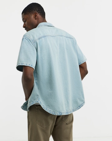 Only & Sons Boxy Denim Shirt - Blue