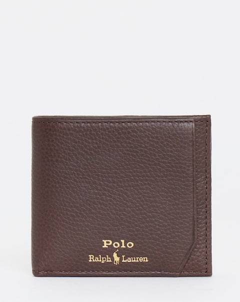 Polo Ralph Lauren Pebble Leather Wallet - Brown
