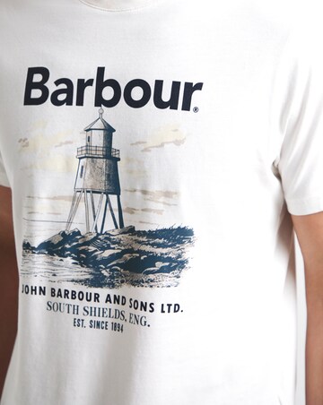 Barbour Harbourside Short Sleeve Graphic Tailored T-Shirt - White