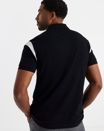 BOSS Short Sleeve Contrast Paddy Polo - Black