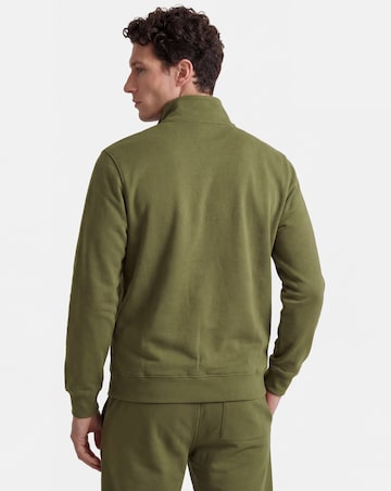 Full Zip Funnel Neck Sweatshirt Long