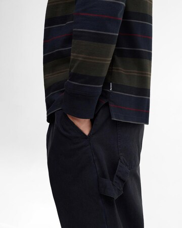 Barbour Frith Tartan Stripe Rugby Shirt - Navy