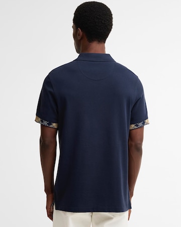Barbour Standford Tailored Short Sleeve Polo Shirt - Navy