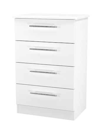 Osprey Ready Assembled 4 Drawer Midi Chest - Kids