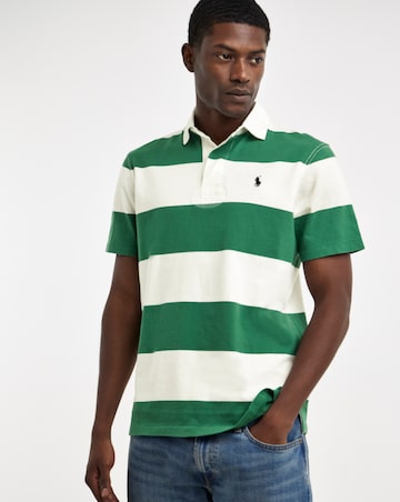 Polo Ralph Lauren Short Sleeve Stripe Rugby - Green/White
