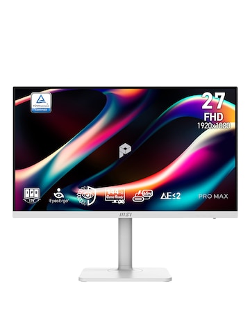MSI PRO MAX 271PHW 27in FHD 144Hz 4ms IPS Adaptive-Sync Monitor - White