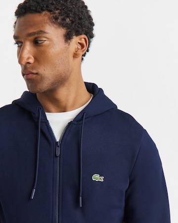 Lacoste Classic Zip Through Hoodie - Navy