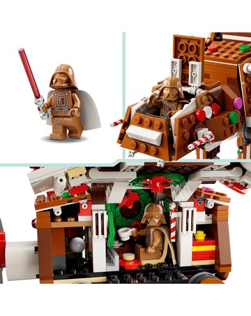 LEGO Gingerbread AT AT with minifigure