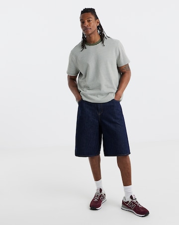 Only & Sons Carl Loose Denim Shorts - Blue