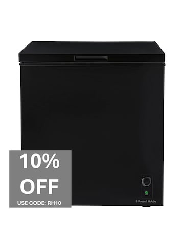 Russell Hobbs RH198CF0E1B 198L Chest Freezer Black + Install