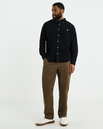 Polo Ralph Lauren Long Sleeve Stretch Mesh Shirt - Black