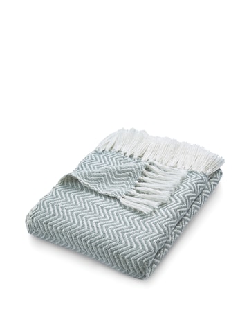 Woven Herringbone Indoor/Outdoor Throw