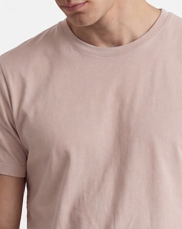 Pure Cotton Crew Neck T-Shirt Long - Pink
