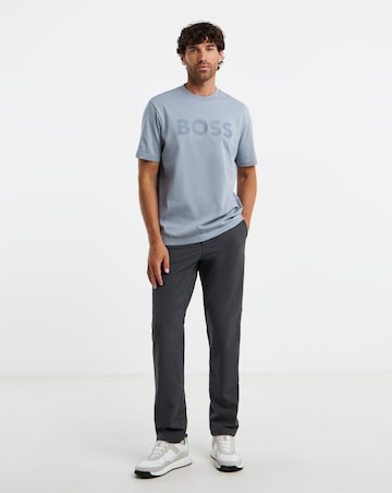 BOSS Short Sleeve Structure Logo T-Shirt - Dark Grey