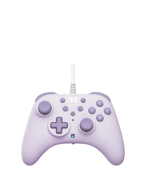 HORI HORIPAD Turbo Wired Controller for Nintendo Switch 2 - Cozy Lavender