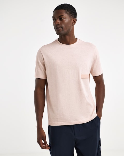 BOSS Short Sleeve Structure T-Shirt - Pink