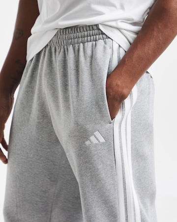 adidas 3 Stripes Fleece Cuffed Joggers