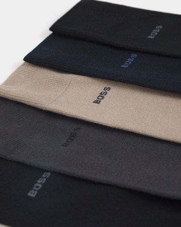 BOSS 5 Pack Cotton Blend Socks - Multi