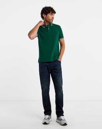 Polo Ralph Lauren Short Sleeve Tipped Polo - Forest Green