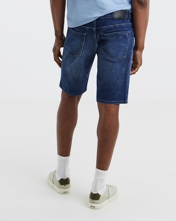 BOSS Maine Denim Shorts - Medium Blue