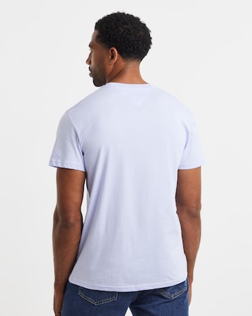 Tommy Jeans Short Sleeve Slim Graphic T-Shirt - Iris