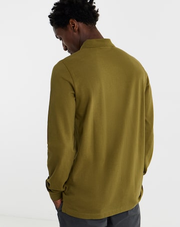 Core Long Sleeve Pique Polo Long Length