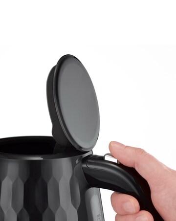 Russell Hobbs 26051 Textured Honeycomb Black Kettle
