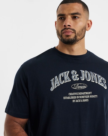 Jack & Jones Denver Logo T-Shirt - Navy